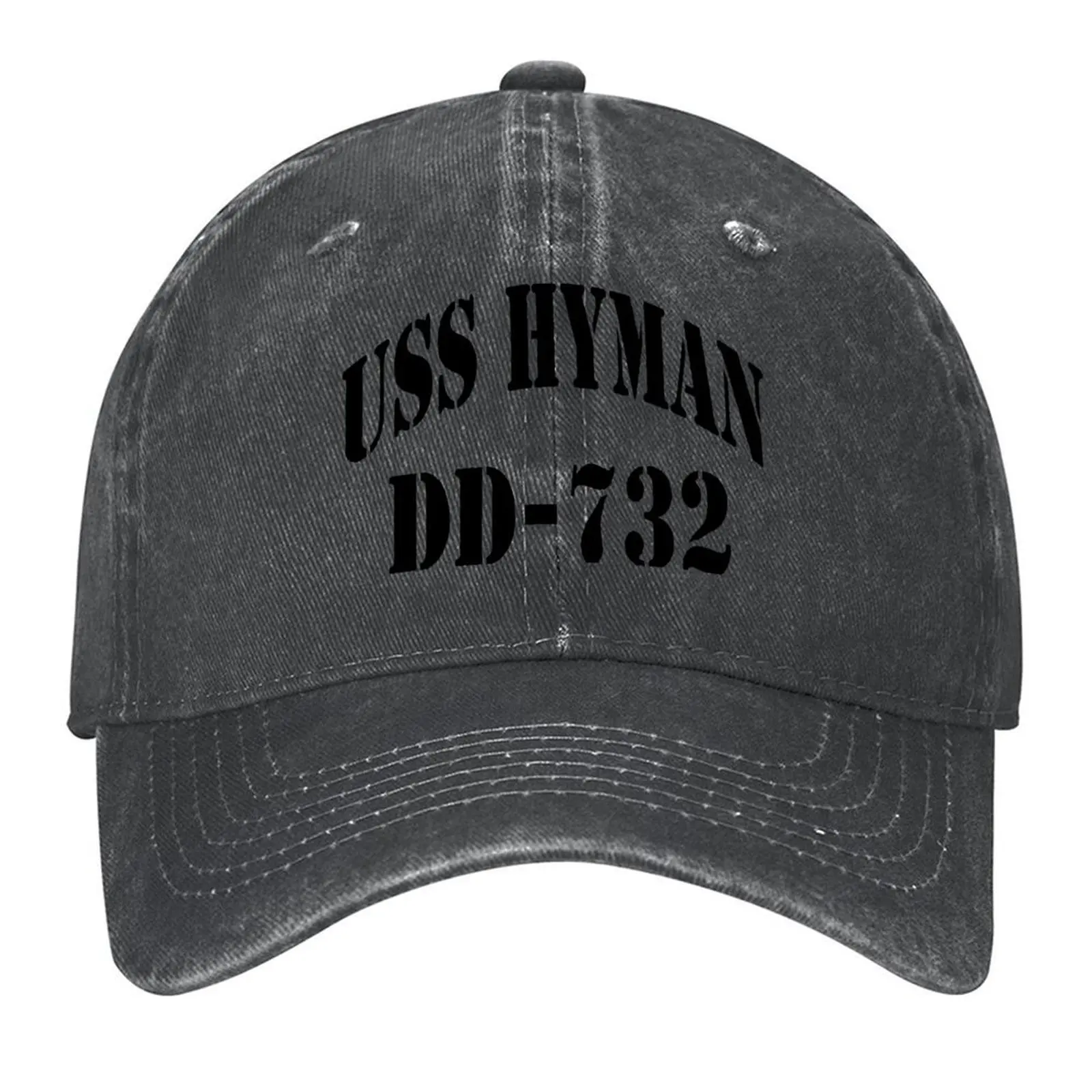 USS HYMAN (DD-732) КОРАБЛЬНЫЙ МАГАЗИН Бейсбольная кепка Пляжная шляпа Шляпа Бейсболка Термокозырек Косплей Женский Пляжный козырек Мужской