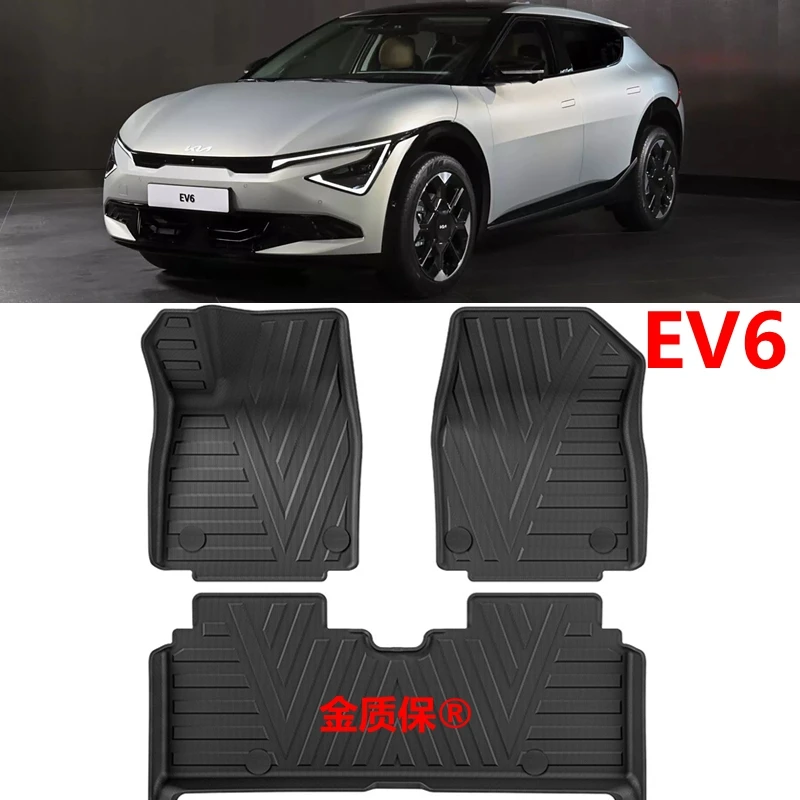 Использование для KIA EV6 автомобильный коврик KIA EV6 автомобильный коврик подходит для KIA EV6 водонепроницаемый коврик в багажник KIA EV6 автомобильные коврики EV6 коврик для ног EV6