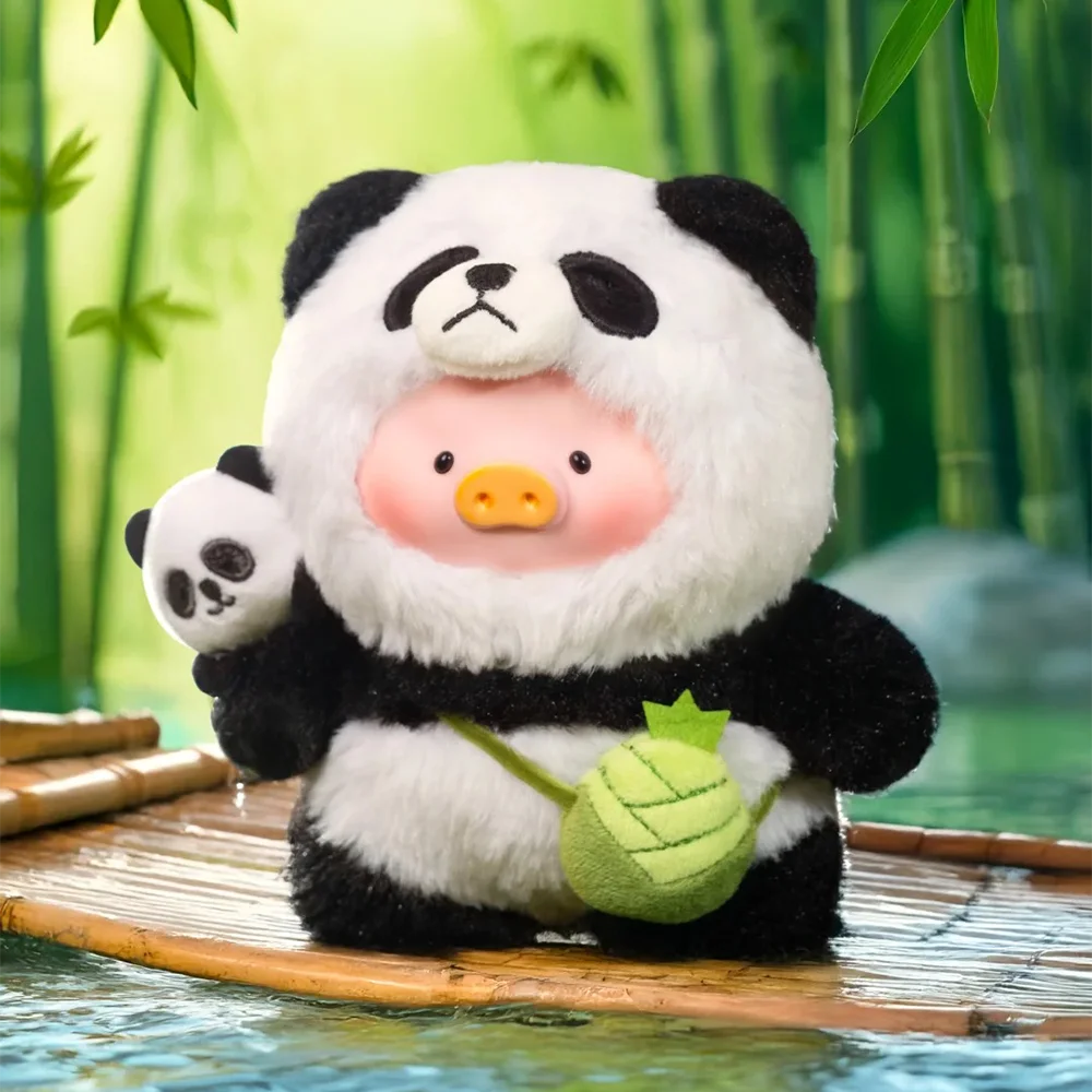 Подлинная панда Lulu The Piggy Series, фигурка Kawaii Lulu Pig, подвеска, модель игрушки, мультяшный декор, кукла, фигурка, подарок на день рождения
