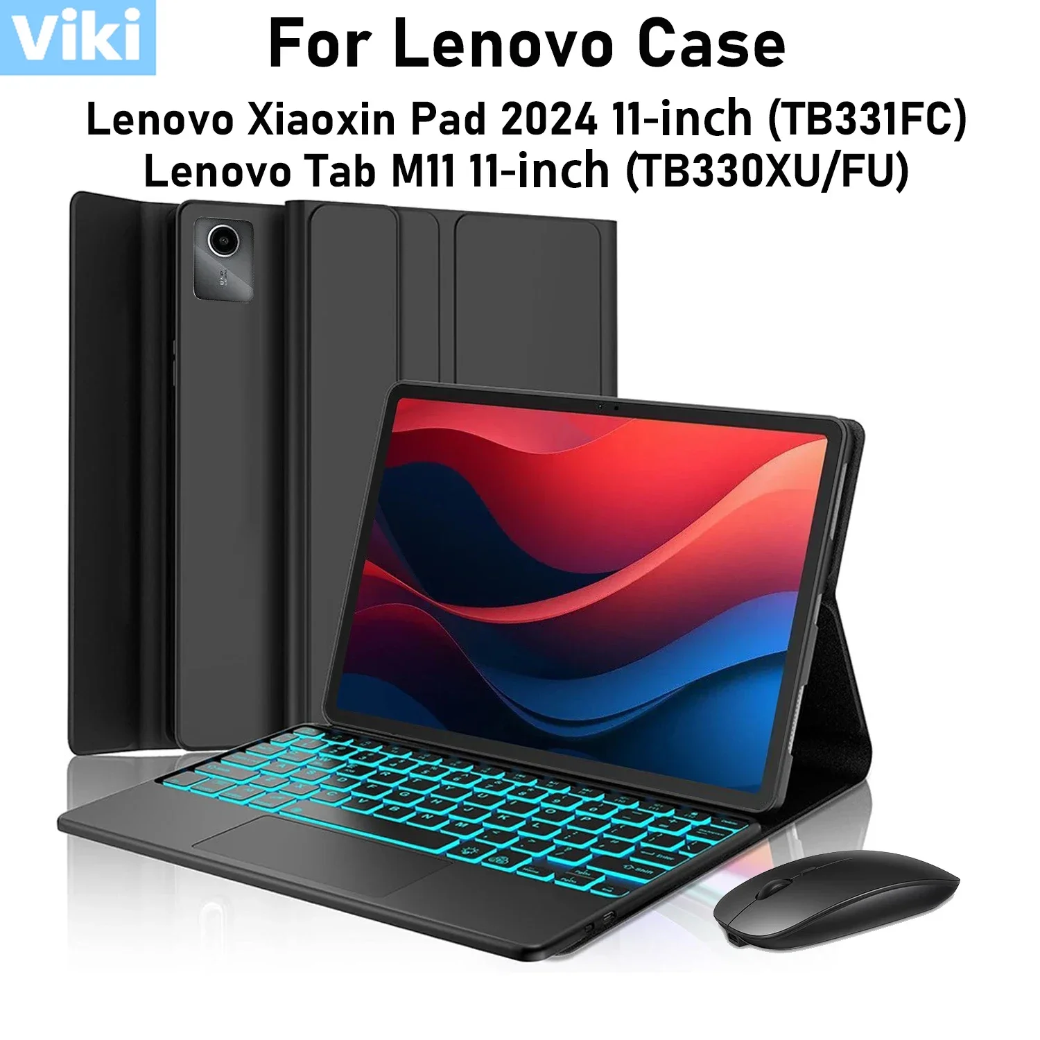 Чехол для планшета Lenovo Xiaoxin Pad 2024 11 дюймов TB331FC, чехол с клавиатурой для Lenovo Tab M11 11 дюймов TB330XU/FU