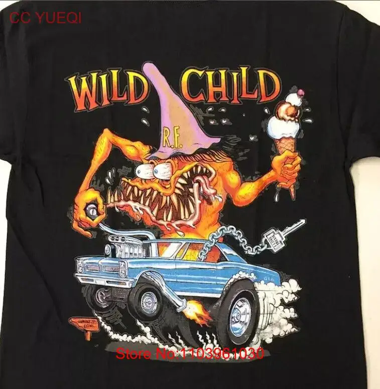 Детская футболка Rat Fink Wild, Мужская черная футболка Ed Big DAD Roth, размер S-5Xl Reprint