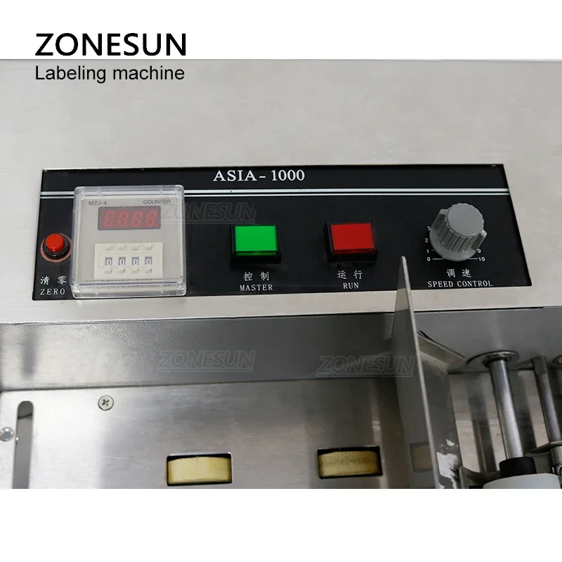 Фото ZONESUN ZS-T832 Высокоскоростная автоматическая этикетировочная машина для наклеек, самолет, сумка, подвесная бирка, пищевая бумажная книга, плоская упаковка, принтер для бумажных коробок №5