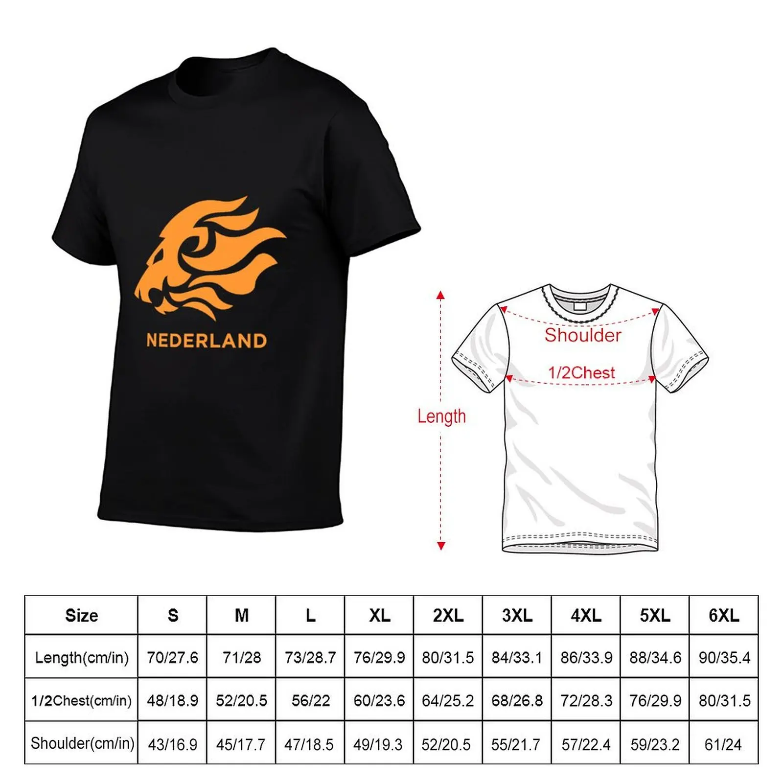 Футболка Nederland Lion, винтажная футболка с рисунком, эстетичная одежда, черные футболки для мужчин (art.: 3920ca22bc83c) - 3920ca22bc83c