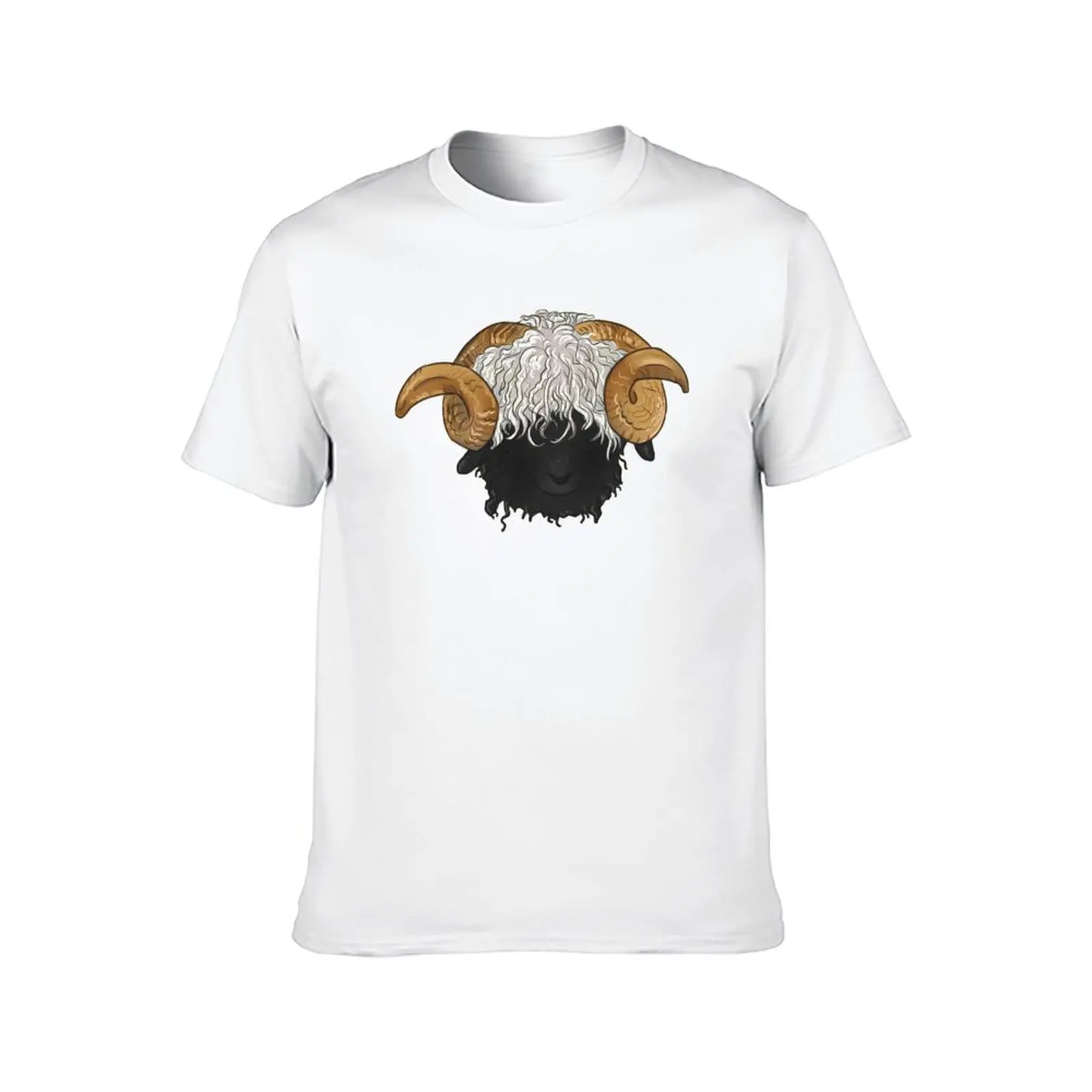 Фото Футболка Valais Blacknose Sheep, мужские футболки для мужчин, мужские футболки с рисунком, футболка №2