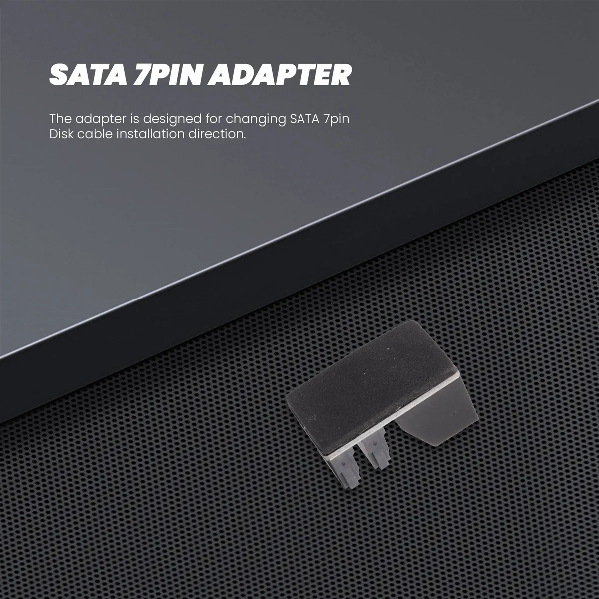 Фото 1 шт. двойной SATA 7Pin разъем на двойной 7Pin штекер 90-градусный угловой адаптер материнская плата SATA адаптер для настольных компьютеров SSD HDD №3