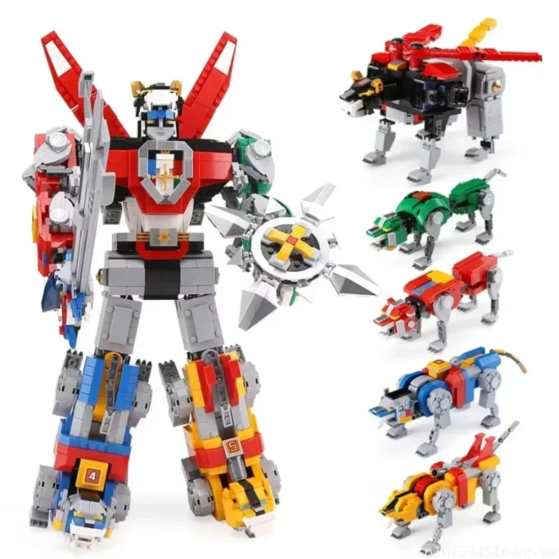 Фото MINISO в наличии, новинка, 2334 шт., идеи, Voltron Defender of The Universe MOC, модель домашнего декора 21311, строительный блок, рождественские подарки №2