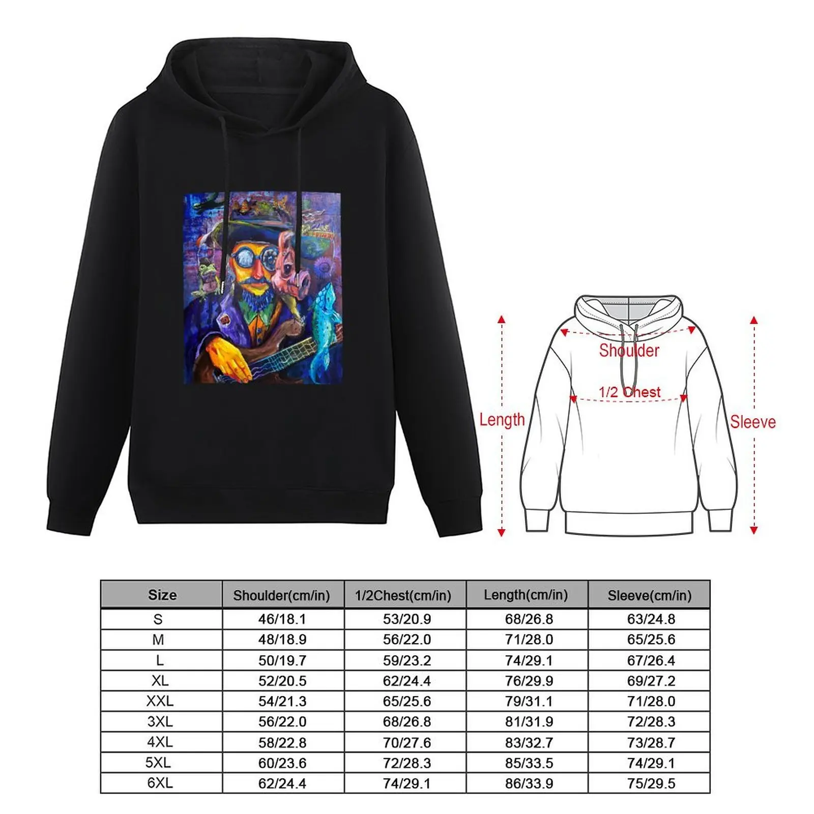 Фото Les Claypool Painting Hoodie men's winter sweater men's autumn clothes men's sweat-shirt autumn clothes hoodie for men №3