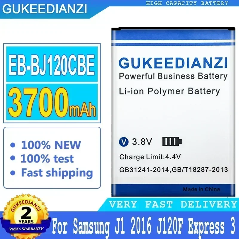 Аккумуляторы для мобильных телефонов 3700 мАч для Samsung Express 3 J120A J120T J120 SM-J120F Express3, аккумулятор для смартфона высокой емкости 3700 мАч
