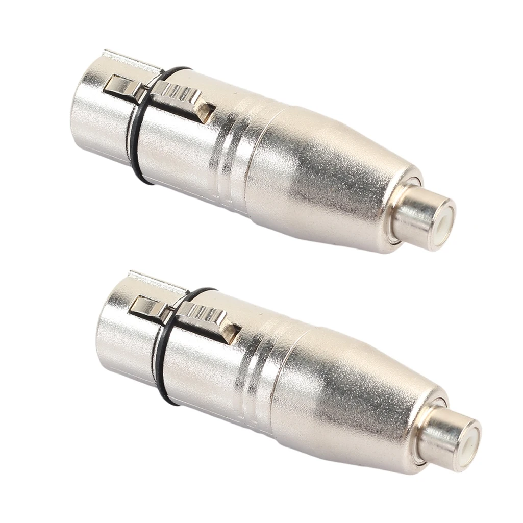 2 шт. адаптер XLR на RCA, переходник RCA «мама» на XLR «мама»