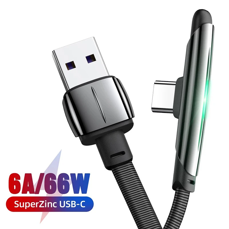 Кабель USB Type-C 6A для быстрой зарядки Huawei P40 Mate 40 30 Pro Xiaomi Redmi Note 11 Pro