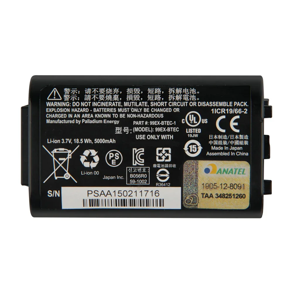 Фото Сменный аккумулятор 99EX-BTEC для Intermec Honeywell Dolphin 99EX 99GX 99EX-BTEC, аккумуляторная батарея 5000 мАч №5