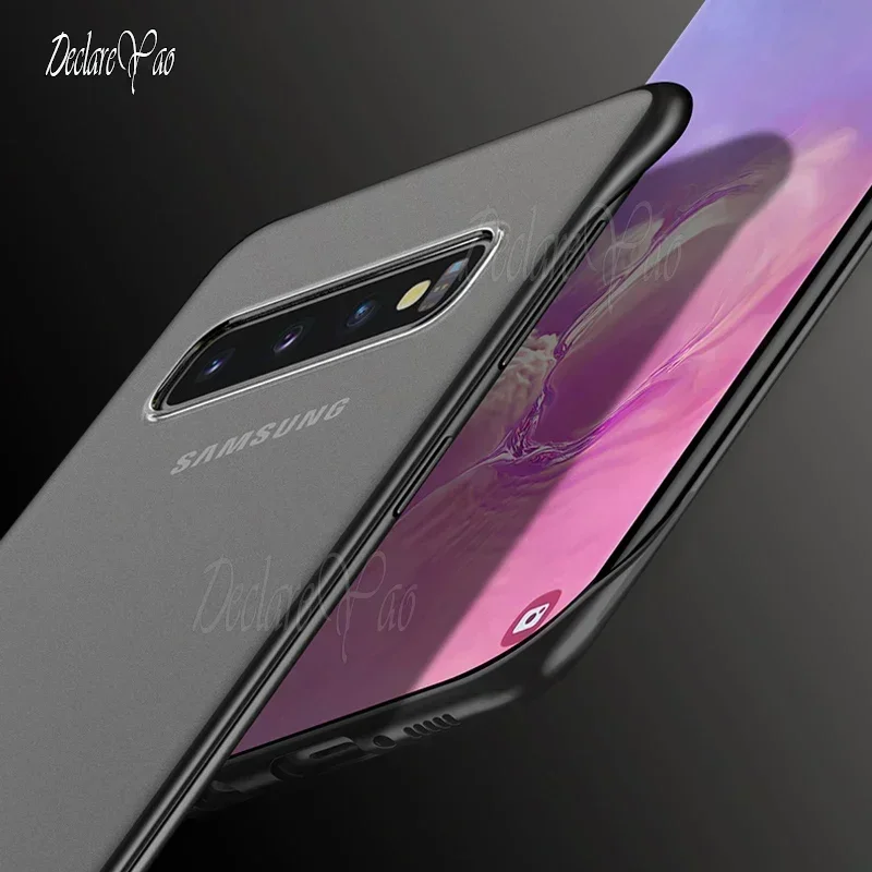 Фото DECLAREYAO оригинальный легкий тонкий матовый безрамный чехол для ПК для Samsung Galaxy S25 Ultra S24 Plus S23 FE S22 S21 S20 S10 чехол №5