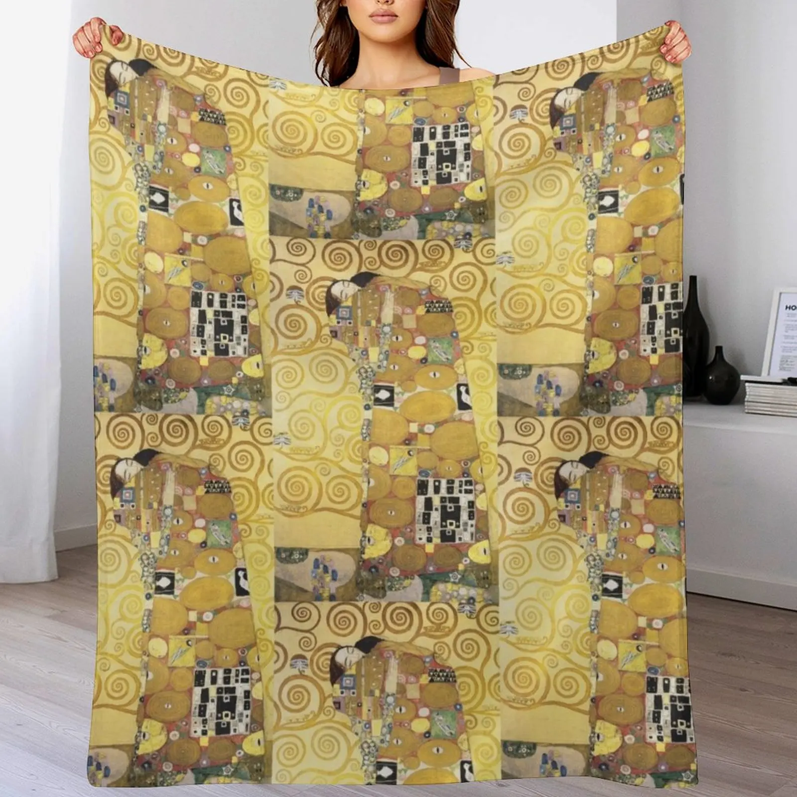 Одеяло The Embrace by Gustav Klimt, плед для кровати, детские одинарные одеяла
