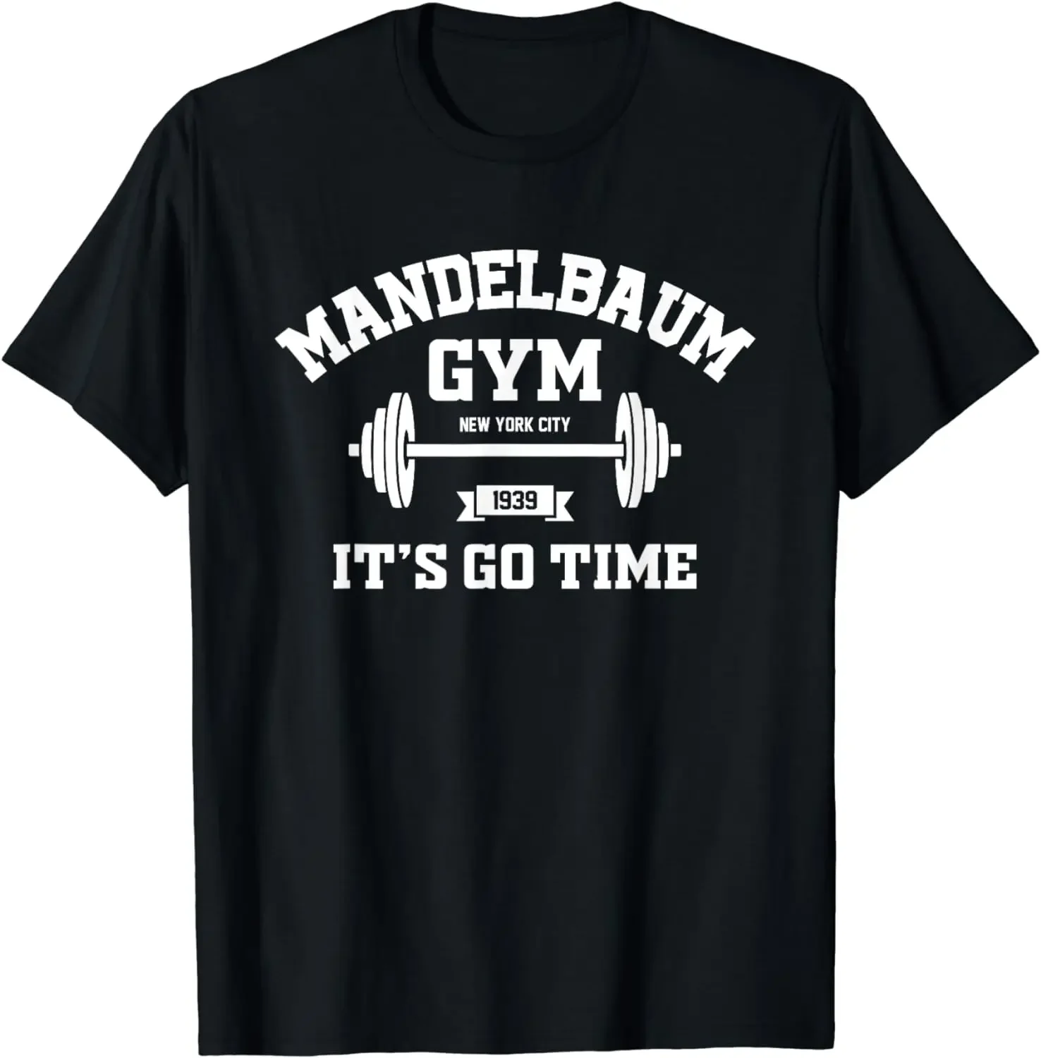 Забавная футболка с графическим принтом Mandelbaum Gym It's Go Time, мужские футболки, уличная одежда, Винтажная футболка, Мужская футболка