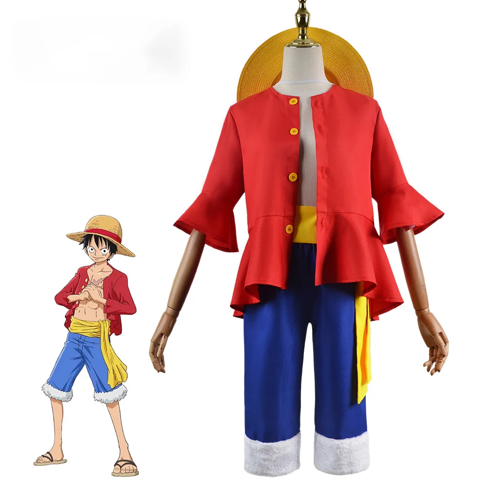 Обезьянка д. Luffy One Piece Аниме Косплей Костюм
