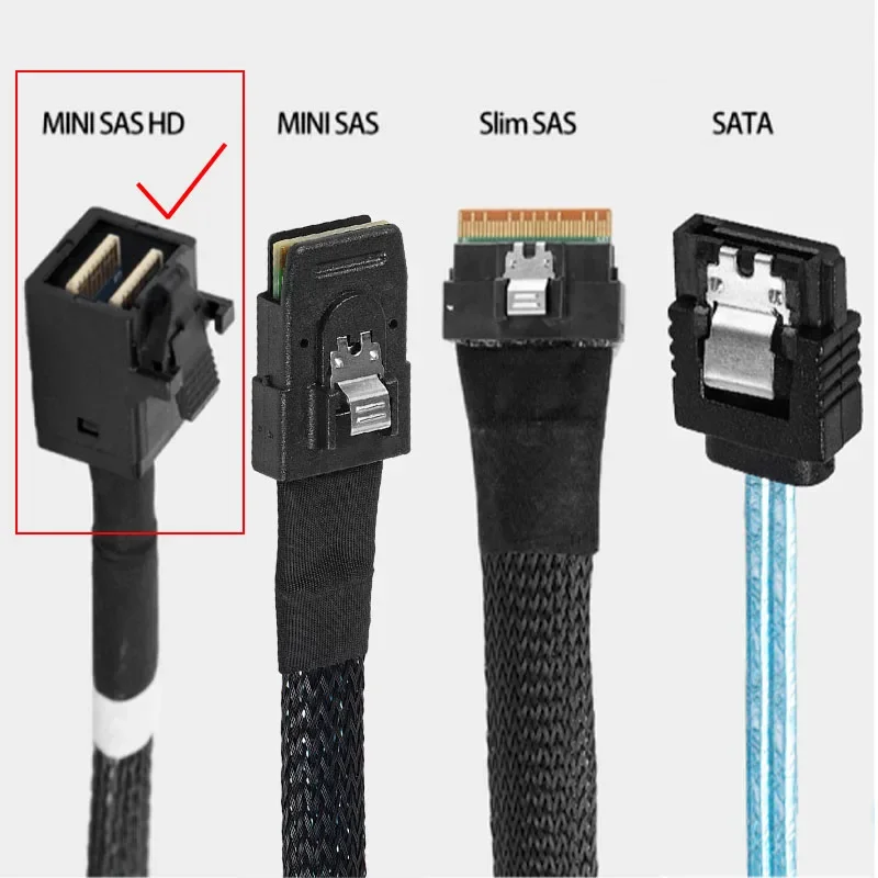 Кабельный адаптер 1 м 0,5 м HD Mini SAS 12G SFF-8643 к SATA, внутренний контроллер материнской платы SFF 8643 к 4 преобразователя жесткого диска SATA (art.: 3920cc96c5917) - 3920cc96c5917