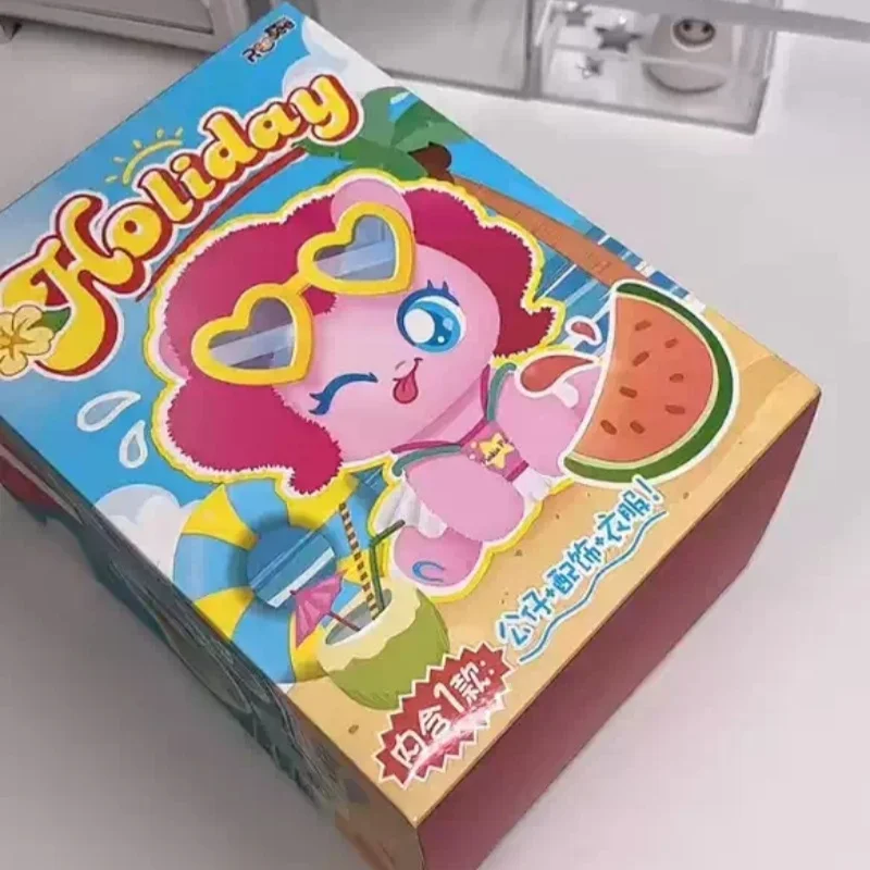 Фото REESEE TOYS My Little Pony Праздничная серия Аниме Pinkie Pie Плюшевая кукла Сумка Подвеска Коллекция Модная слепая коробка Подарок №3