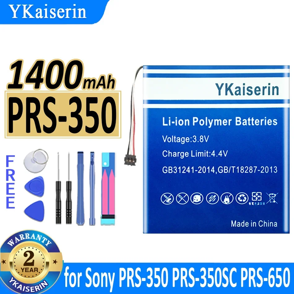 Аккумулятор для чтения электронных книг емкостью 1400 мАч для Sony PRS-350, PRS-650, LIS1459MHPC9SY6, надежное питание