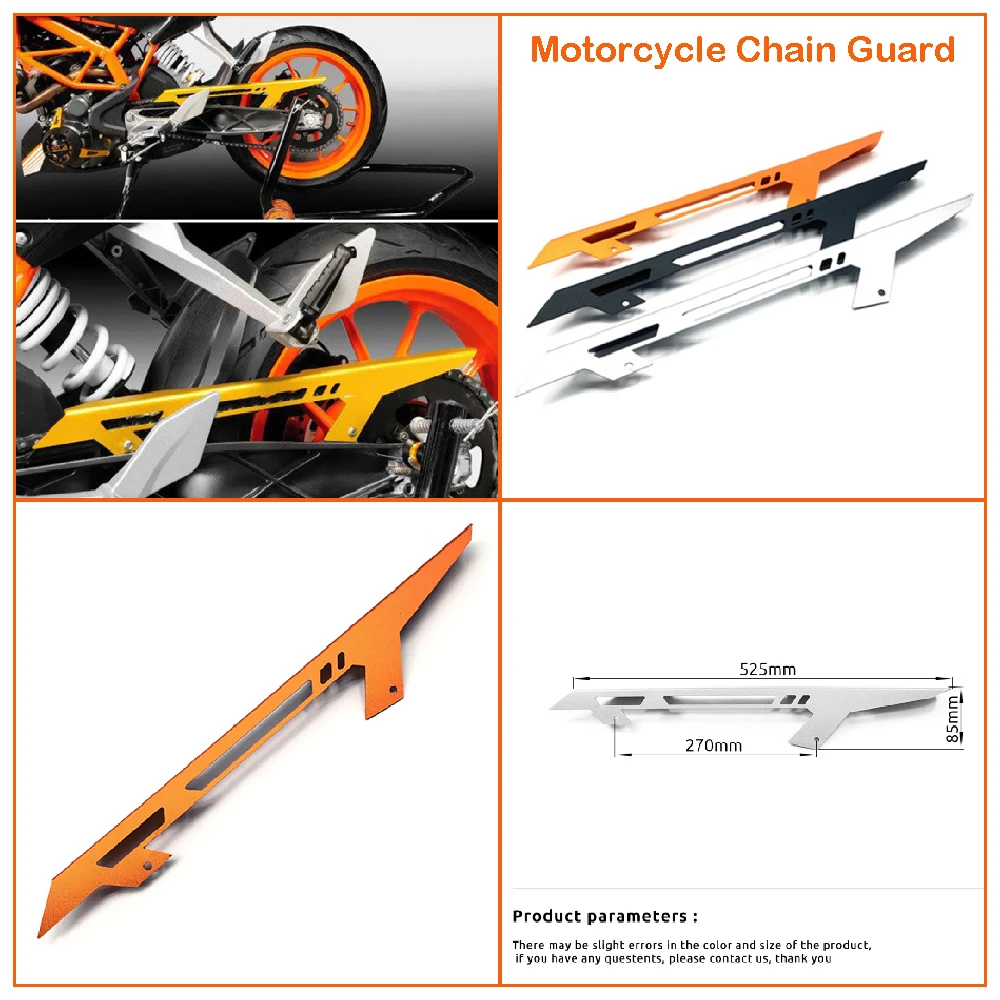 Подходит для KTM 390 DUKE 250 200 125 ABS RC390 RC250 RC200 RC125 2011-2020, задняя крышка цепи мотоцикла, накладка, защитная панель
