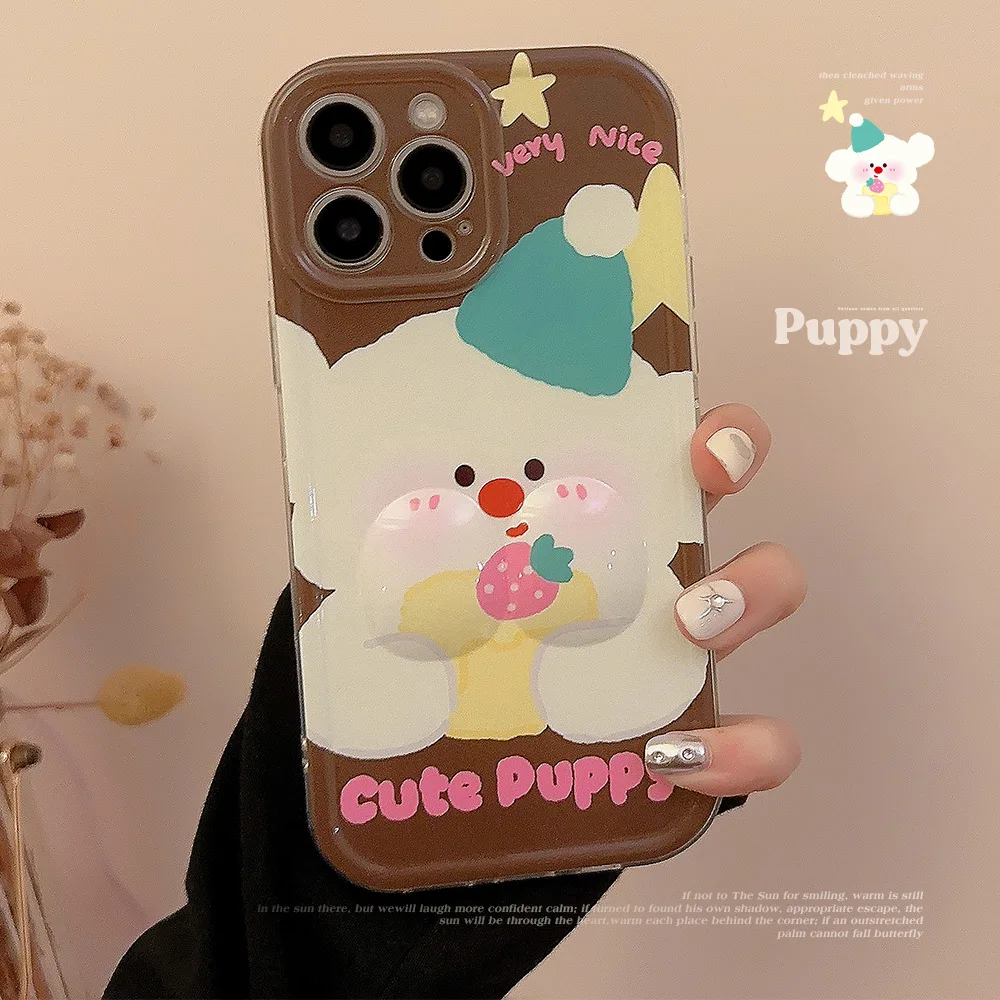 Чехол Ins в Корейском стиле с 3D изображением Большого Лица для IPhone 13, 12 Pro Max, 11 Pro, 14 Plus, мультяшный мягкий чехол из ТПУ с забавным изображением лица