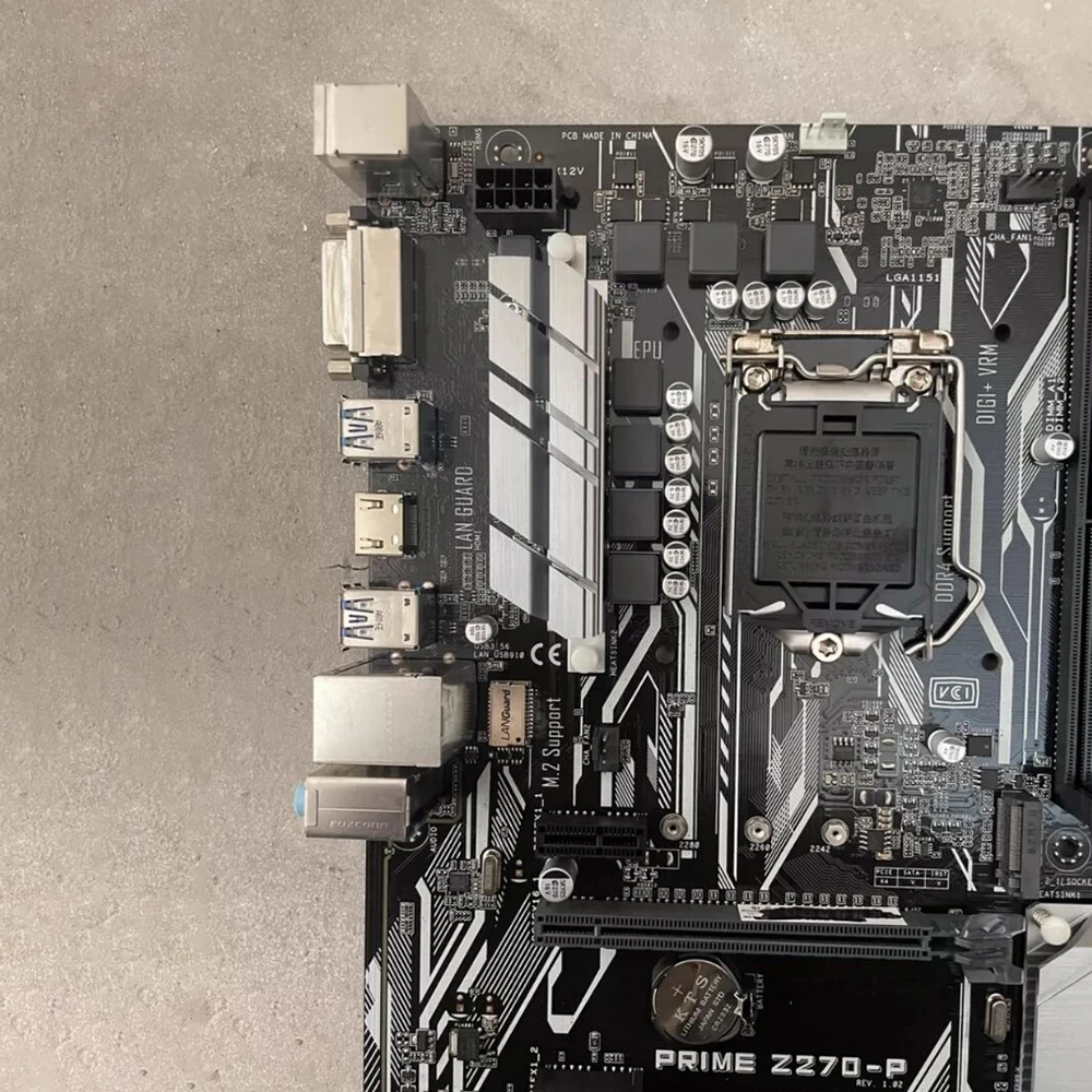 Фото LGA1151 DDR4 HDMI SATA DVI M.2 Z270 ATX Материнская плата PRIME Z270-P №4