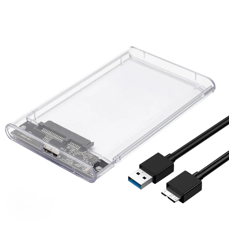 Фото Механический жесткий диск, высокоскоростной USB 3,0 типа C 2,5 для SATA HDD, корпус внешнего жесткого диска, портативный жесткий диск ﻿ №5