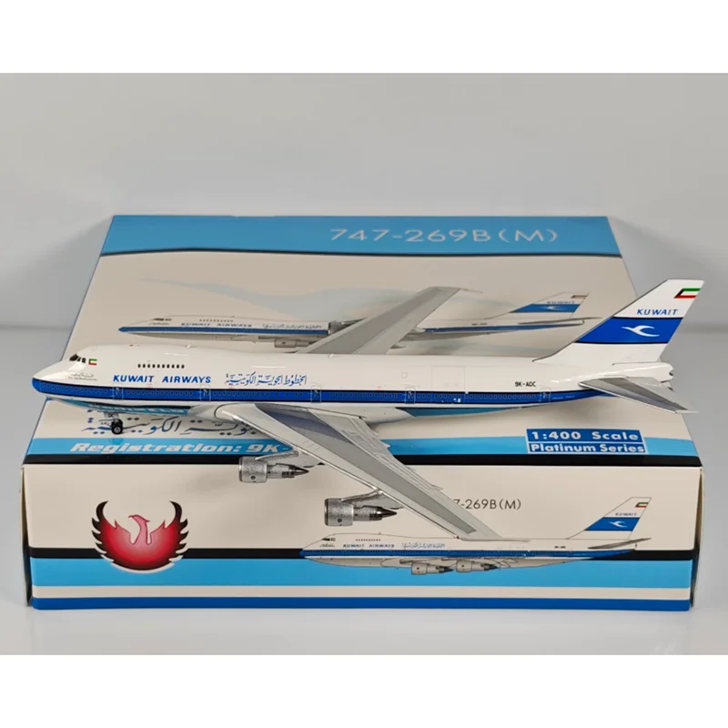 Феникс масштаб 1/400 Кувейт Airways B747-200 9K-ADC литой под давлением сплав модель самолета Коллекционный декоративный орнамент