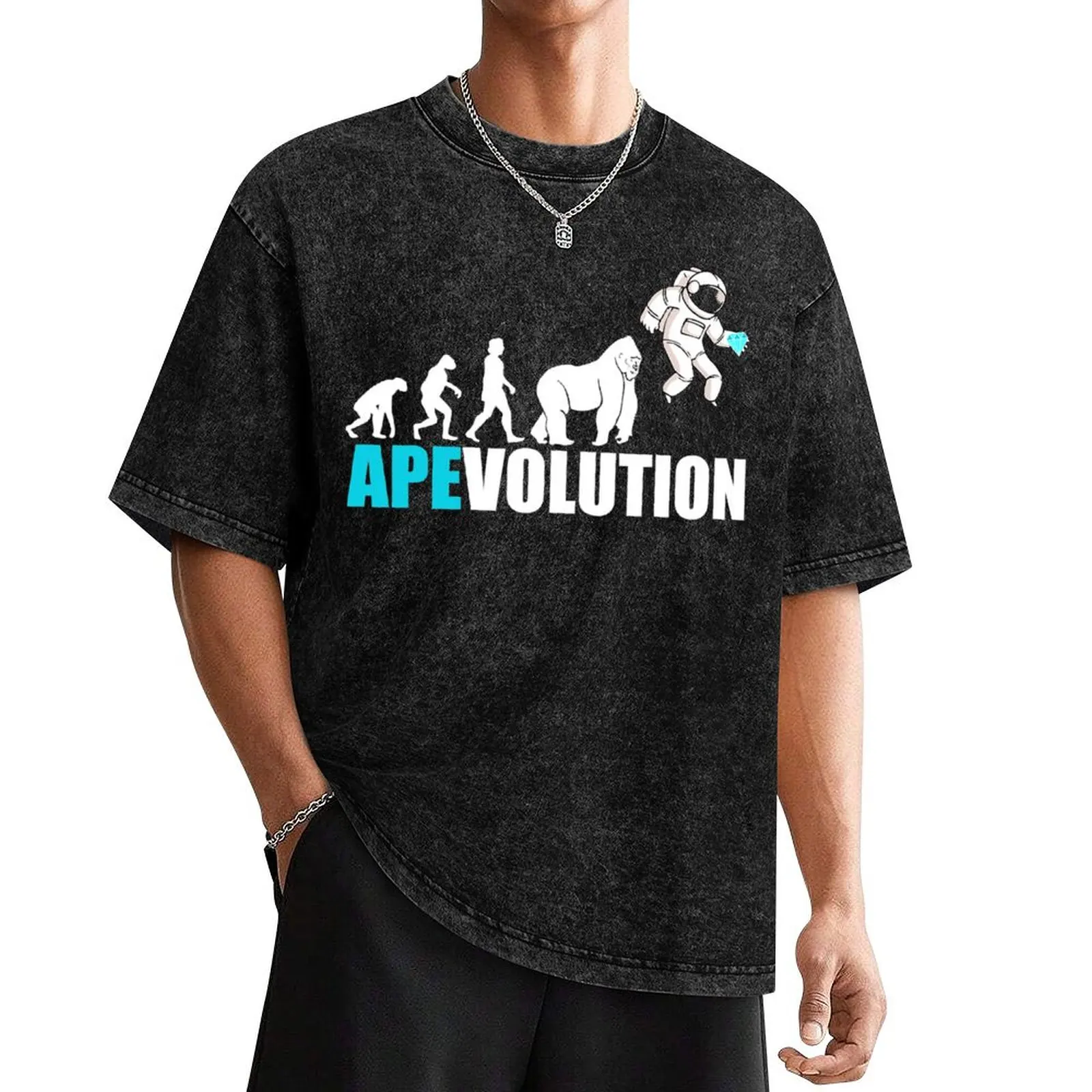 Футболка Apevolution Ape To The Moon, топы больших размеров, персонализированная футболка, мужская тренировочная рубашка
