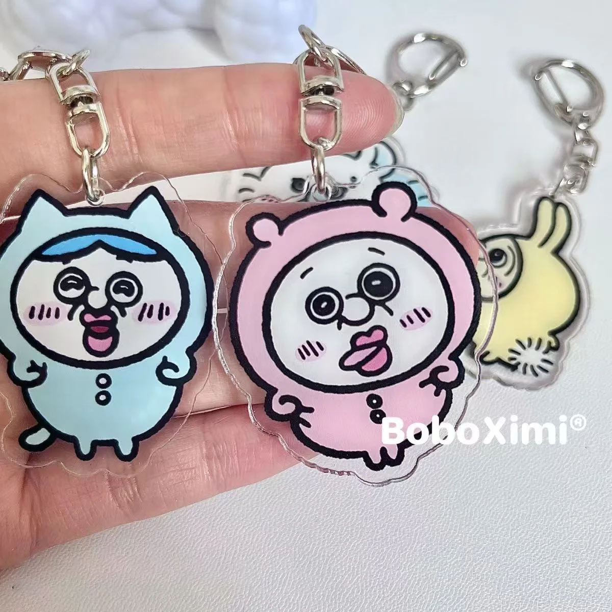 Забавный брелок Chiikawa Duo Bonbon и Yuchi, аниме, акриловый подарок для друзей