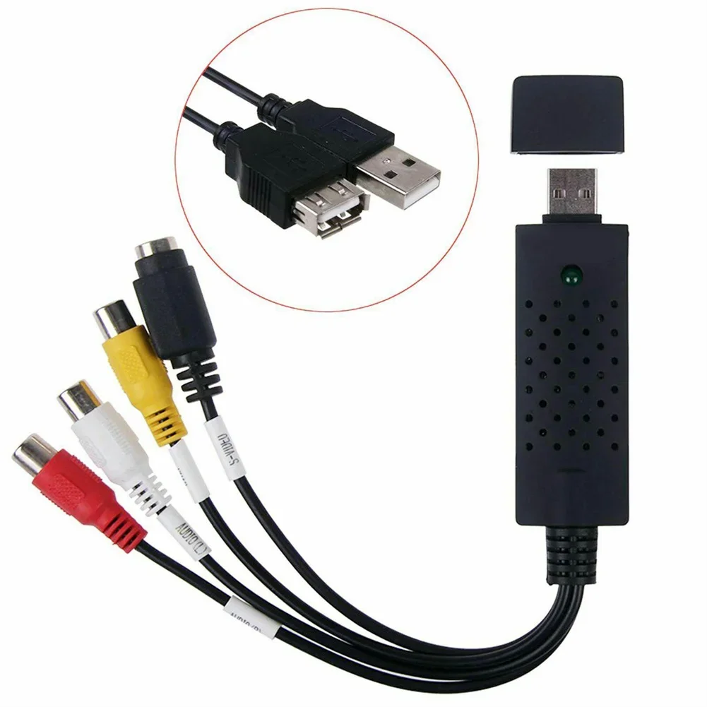 Фото USB 2.0 аудио/видео конвертер карта захвата видеомагнитофон VHS в цифровой преобразователь для видеомагнитофона VHS DVD №4