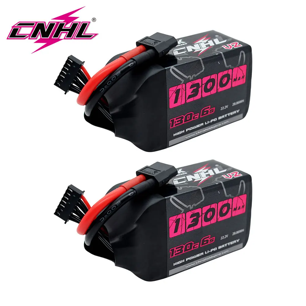 2 шт. CNHL 6S 22,2 В Lipo аккумулятор 1300 мАч 1500 мАч 130C 150C с разъемом XT60 для квадрокоптера, дрона, самолета, RC FPV, вертолета, хобби