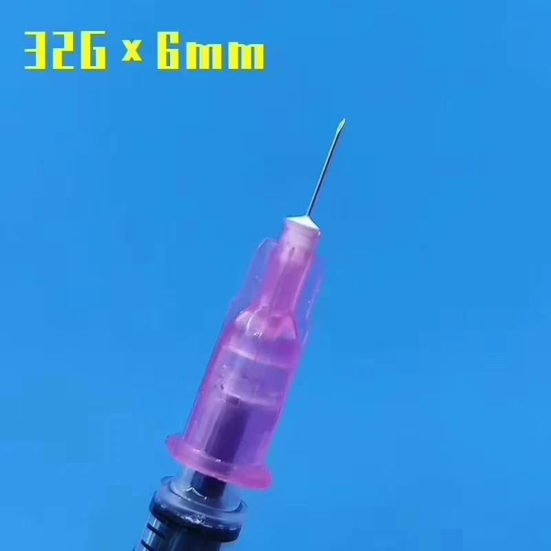 Фото Прозрачный шприц для пирсинга 32 г, 4 мм, 6 мм №3