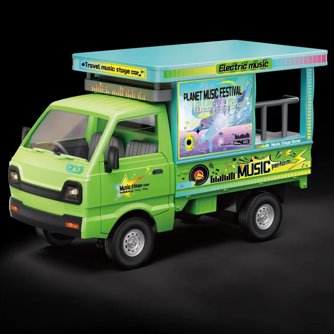 Фото 2,4 ГГц Rc Drift Pickup City Truck со светодиодной подсветкой, альпинистский автомобиль, грузовой автомобиль с дистанционным управлением, электрический игрушечный автомобиль, имитация игрушек для мальчиков №3