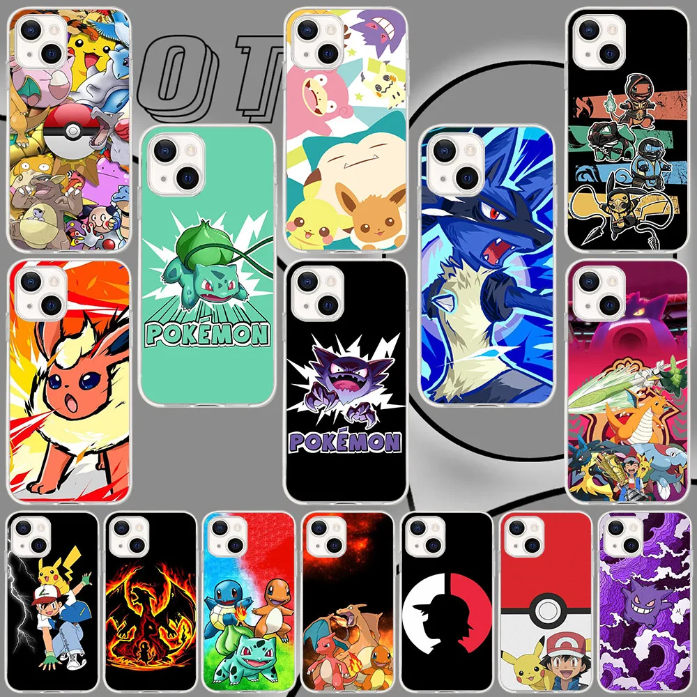 PK-55 Pokemon Flexible чехол для Moto E20 E30 G24 G5 G5S E6 E6S E6i E7 E7i G10 Play GO Plus Power