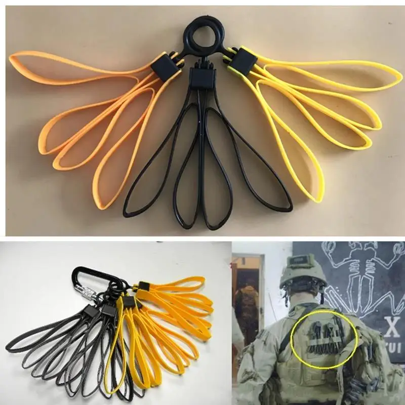 Taktyczne plastikowe bransoletki CS Sports Decorative Remnants TMC Sprzęt sportowy Jednorazowe wiązanie kabli Żółty Czarny