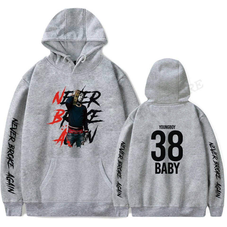 Фото Толстовка Youngboy, мужское модное пальто, худи никогда не сломалось снова, Детская толстовка в стиле хип-хоп для женщин, пальто, свитшот для мальчиков №4