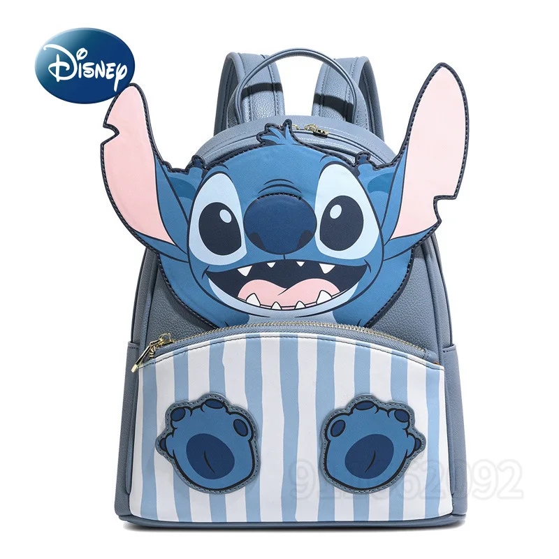 Новый мини-рюкзак Disney Stitch, элитный бренд, оригинальный модный мини-женский рюкзак с 3D мультяшным рисунком, женский рюкзак для путешествий и отдыха