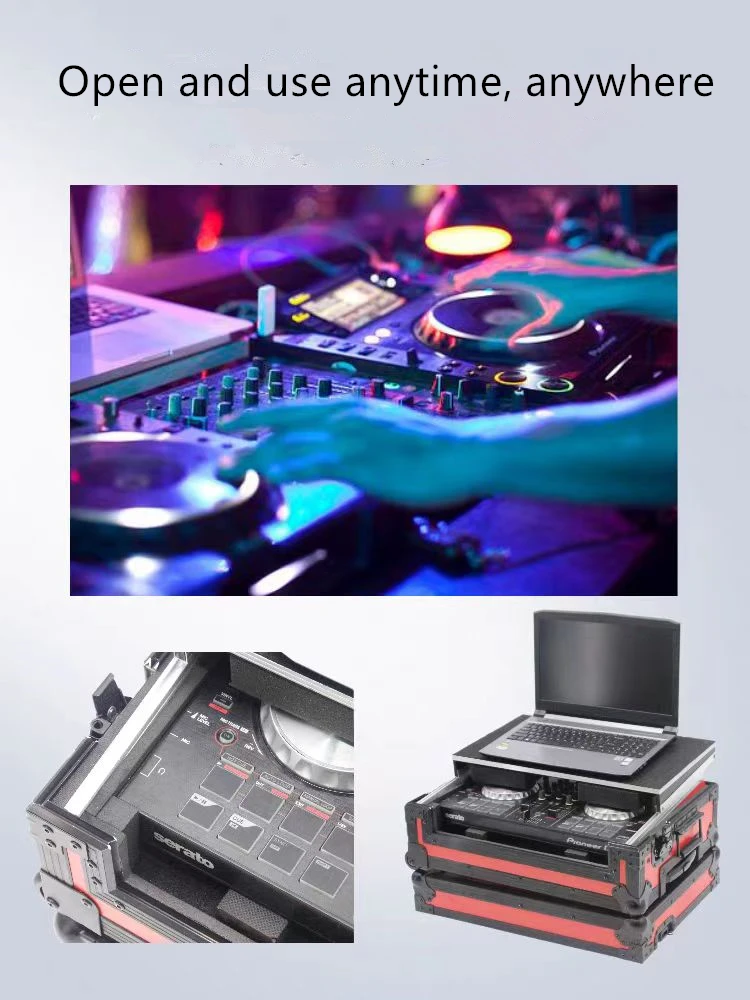 Фото Чехол для полета кабельного DJ-контроллера по индивидуальному заказу для Pioneer DDJ-RZ/SZ2/DDJ400/DDJ800/XDJ-RX3/XDJ-RR/DDJREV7 №4