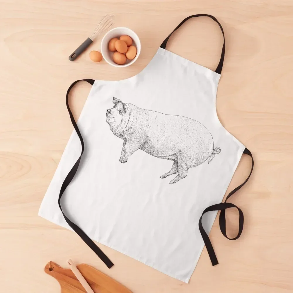 Фартук Friendly Mr Piggo, кухонные вещи, нагрудник для кухни, парикмахера, мужской водонепроницаемый кухонный фартук для женщин