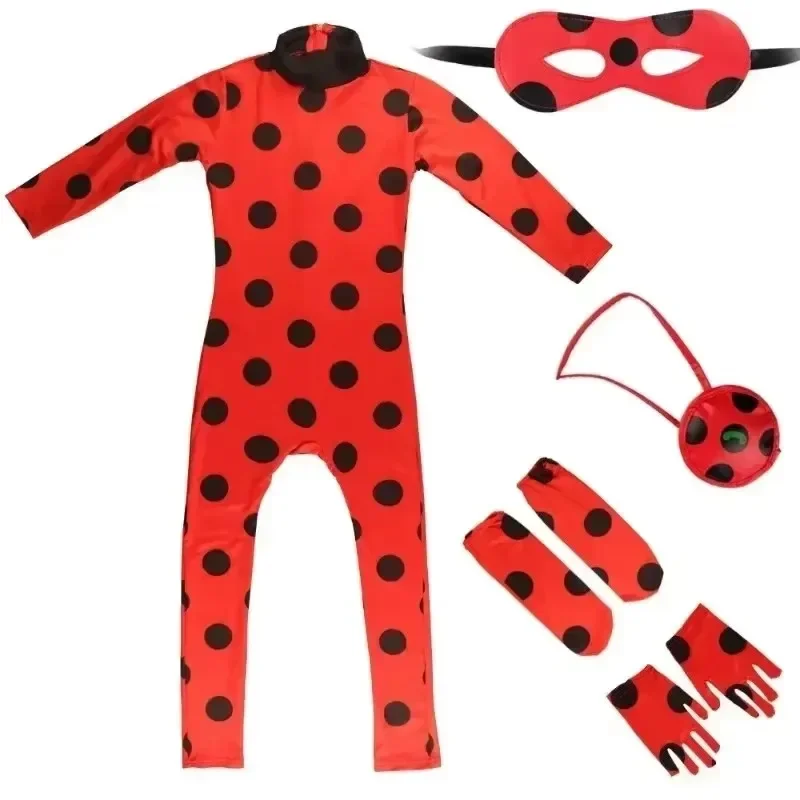 Фото Kerst Kind R Red Bug Kostuum Meisjes Dress Up Комбинезон Masker Tas Пасха Мариннеттинг Косплей Костюмы Вечеринка Kleine Kever Pakken №4