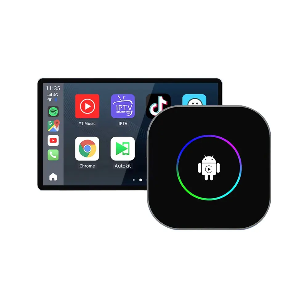 Tbox S2 Беспроводной адаптер Carplay OPEN SOURCE Набор микросхем Qualcomm Android 13 4 ГБ + 64 ГБ Carplay Ai Box 4G Сетевая навигация