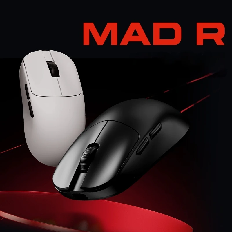 Ультралегкая беспроводная мышь VXE MAD R, двухрежимная 8K PAW3395, эргономичная игровая мышь для киберспорта для ПК, геймерские аксессуары, подарок