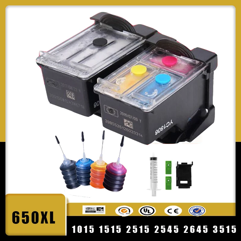 Картридж для принтера HP 650 XL HP650 Deskjet 1015 1515 1516 1518 2515 2545 2645 2646 3515 3545 4510 4645