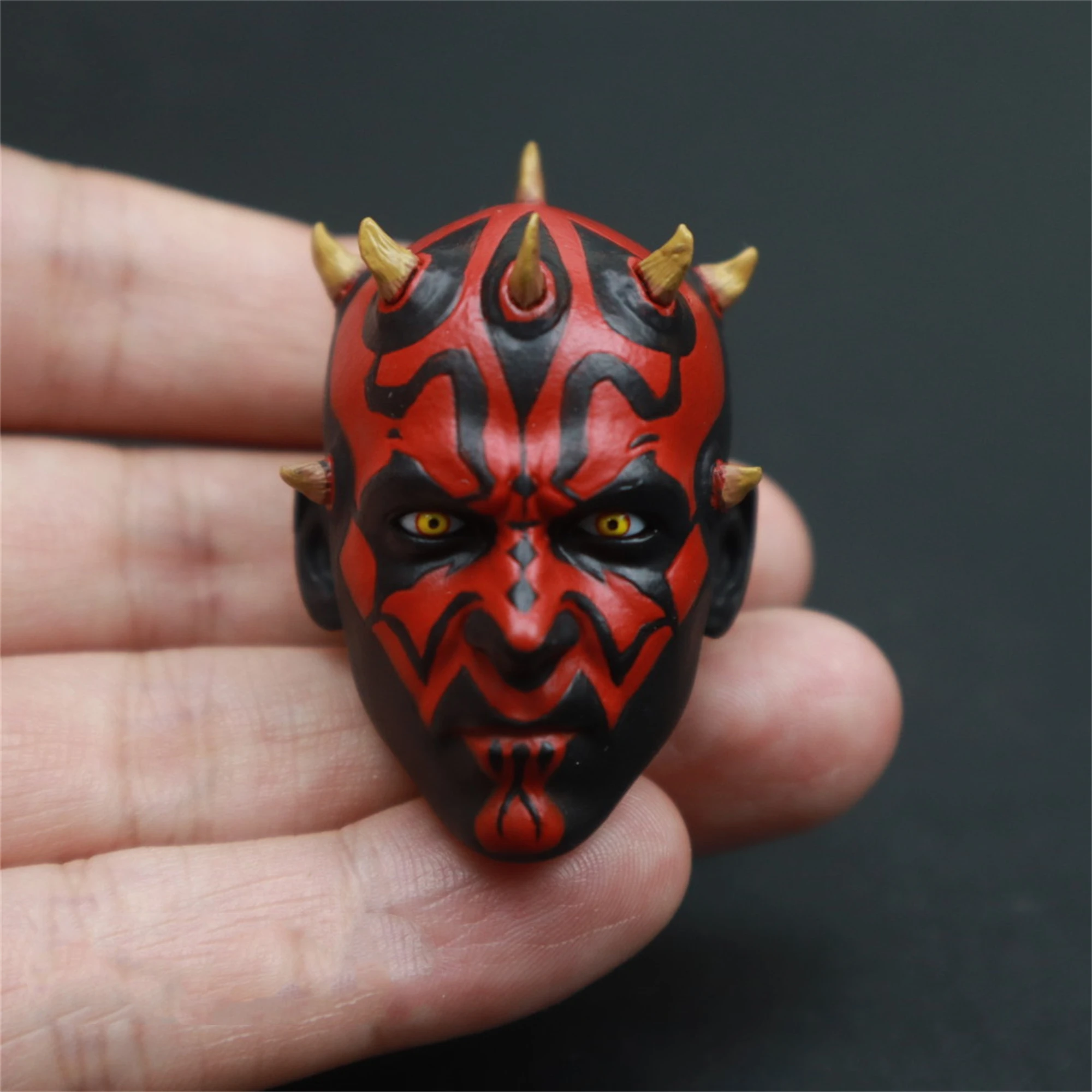 16 масштаб Darth Maul Sith Lord голова резьба модель подходит для 12-дюймовой TBLeague Phicen Body фигурки игрушки (art.: 3920cf5a4a208) - 3920cf5a4a208