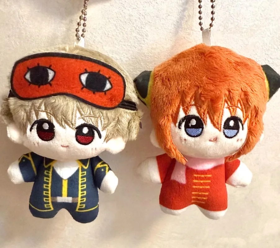 10 см GINTAMA Okita Sougo плюшевая игрушка-подвеска аниме мультфильм Kagura плюшевая кукла Katsura Kotarou брелок для ключей сумка кулон детский подарок