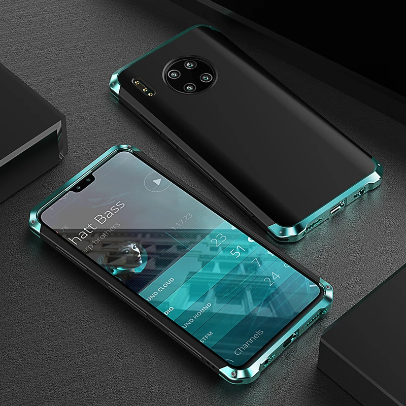 Роскошный противоударный металлический чехол для телефона Huawei Mate 40 30, жесткий алюминиевый Гибридный чехол из поликарбоната для Huawei P30 P40 Pro P20, чехол