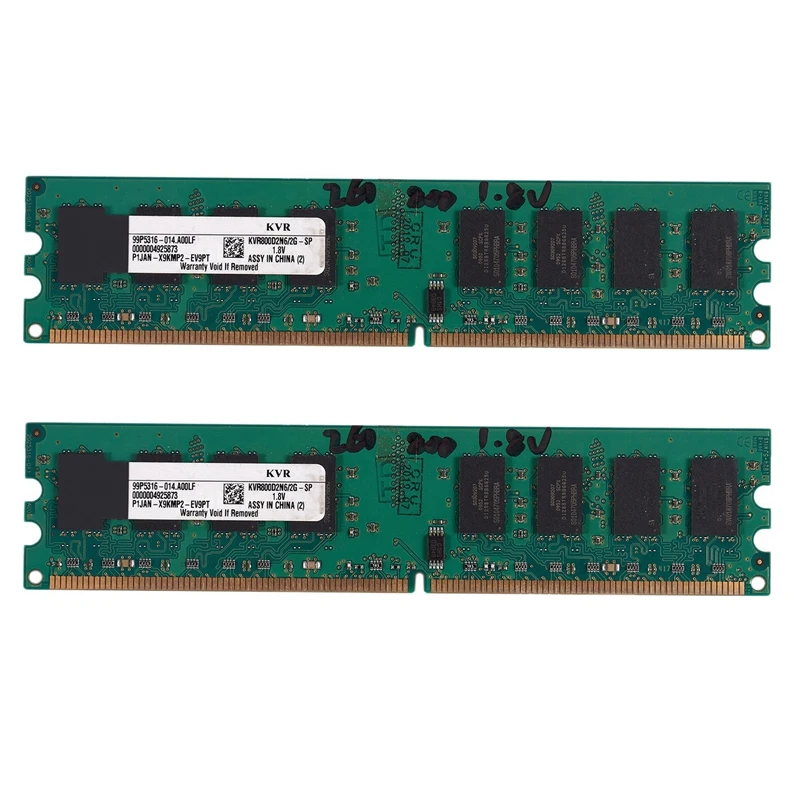 2x2GB DDR2 PC2-6400 800Mhz 240Pin 1,8 V Desktop DIMM Memory RAM для AMD(2GB/800,W)