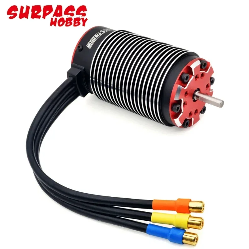 Фото Surpass Hobby Rocket Supersonic V2 4985 1100KV/1580KV 3600W 4-полюсный бесщеточный двигатель с валом 5 мм для 1/5 1/6 X-MAXX RC Monster Truck №3