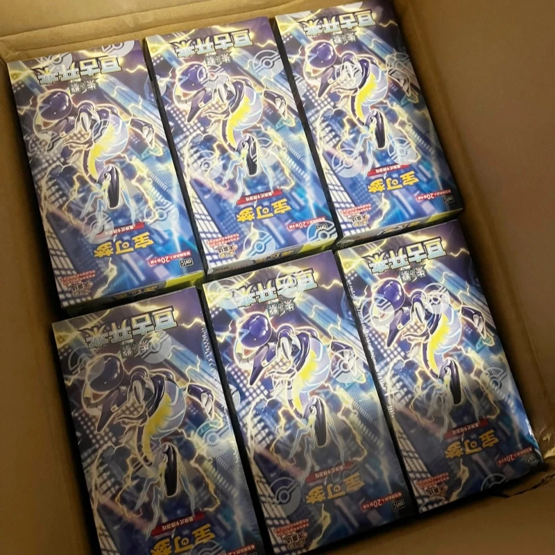 Фото 100% оригинальная карта PokéMon Vol 9.0 Crimson & Purple Ptcg Eternal Edition Supplement Pack Fat Box Thin Boxes Карта Pokemon Pikachu №3