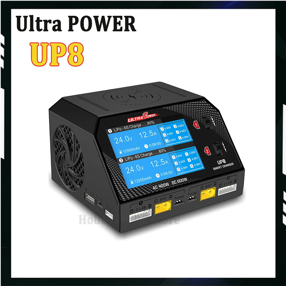 Зарядное устройство Ultra POWER UP8 Двухканальное зарядное устройство 2x16A переменного тока 400 Вт постоянного тока 600 Вт LiPo LiHV LiIon LiFe NiCd NiMH Балансное зарядное устройство Разрядное устройство